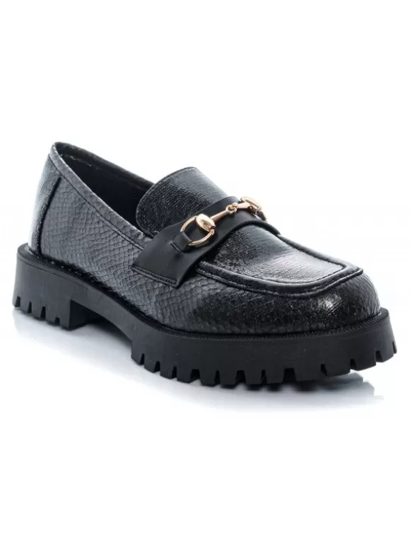 Mocasines*El Rayo Azarey 459G725 Mocasin Adorno - Azarey 459G725 Negro