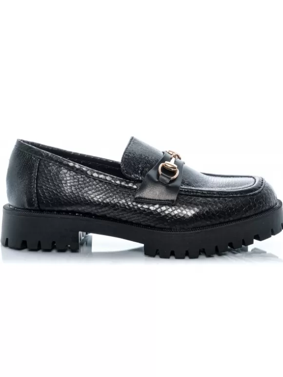 Mocasines*El Rayo Azarey 459G725 Mocasin Adorno - Azarey 459G725 Negro