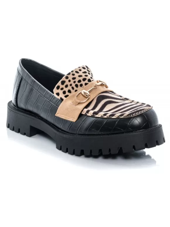 Mocasines*El Rayo Azarey 459G726 Mocasin Adorno - Azarey 459G726 Negro