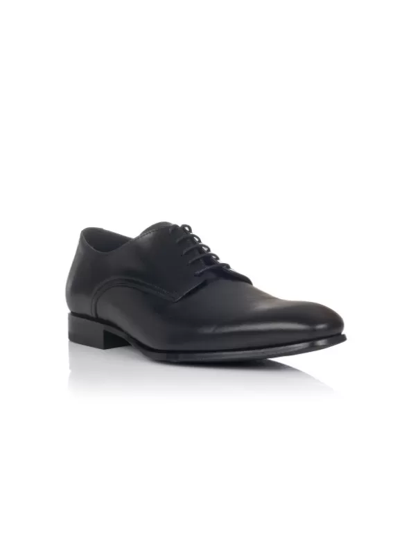 Zapatos De Vestir*El Rayo Blucher Liso Cordones - Sergio Serrano 2361 Negro