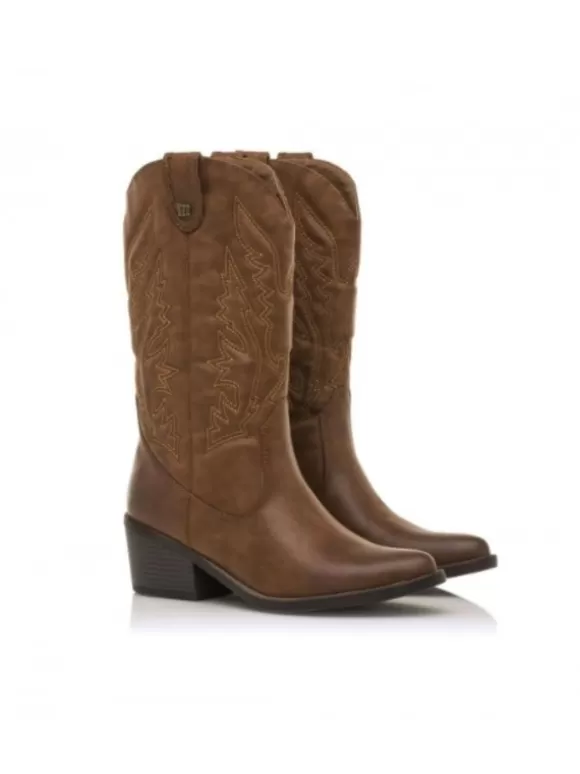 Botas*El Rayo Botas Cowboy - Mustang 58694 Cuero