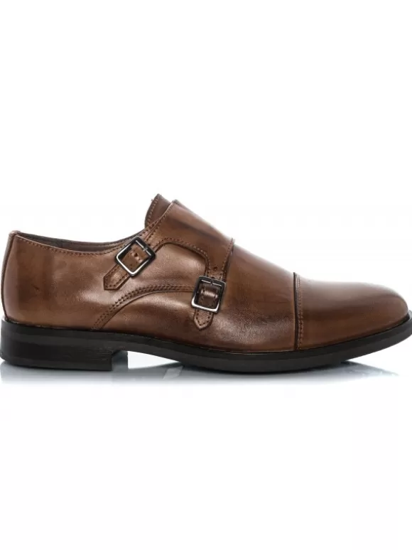 Zapatos De Vestir*El Rayo Doble Hebilla Monk Straps - Rayo Basic 22960 Cuero