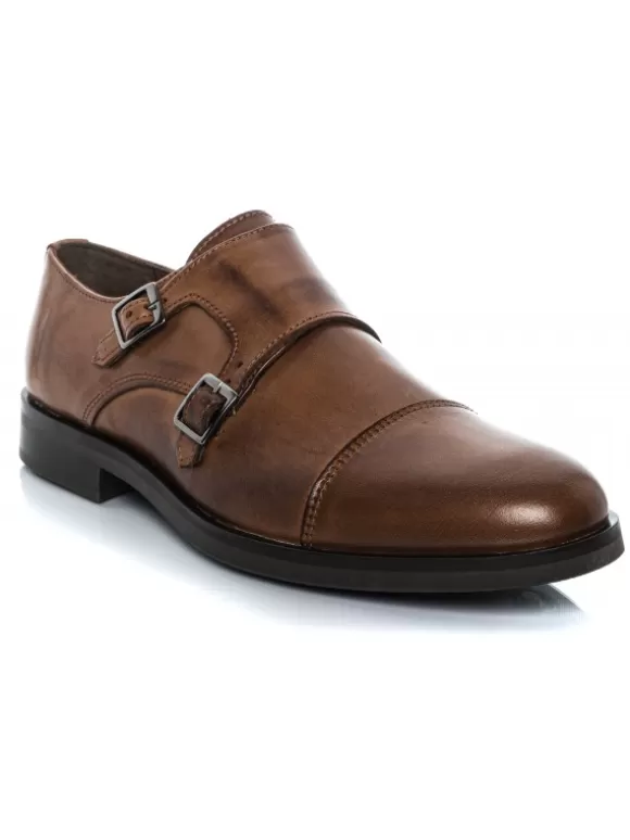 Zapatos De Vestir*El Rayo Doble Hebilla Monk Straps - Rayo Basic 22960 Cuero