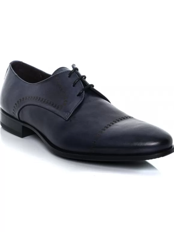 Zapatos De Vestir*El Rayo Oxford Cordones - Sergio Serrano 5830 Azul