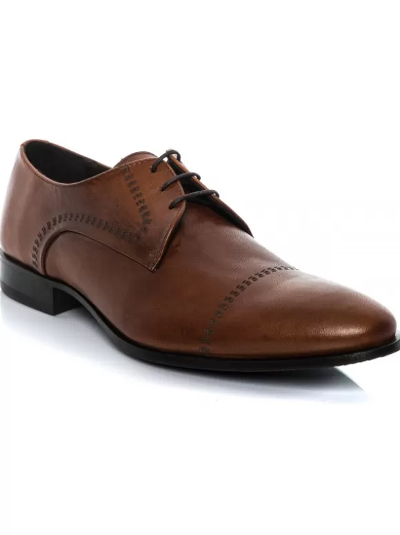 Zapatos De Vestir*El Rayo Oxford Cordones - Sergio Serrano 5830 Cuero