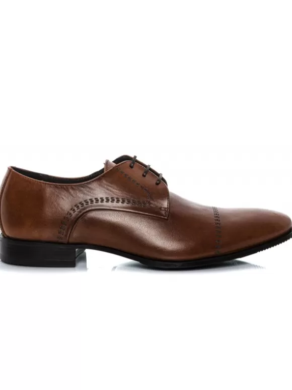 Zapatos De Vestir*El Rayo Oxford Cordones - Sergio Serrano 5830 Cuero