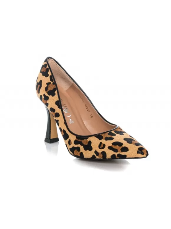 Salones*El Rayo Salon Leopardo - Style Shoes 45027 Nude Natural