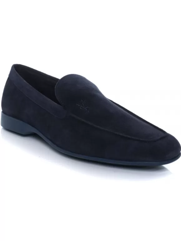 Mocasines Y Drivers*El Rayo Slipper Bordado Ys - Sergio Serrano 1103 Azul