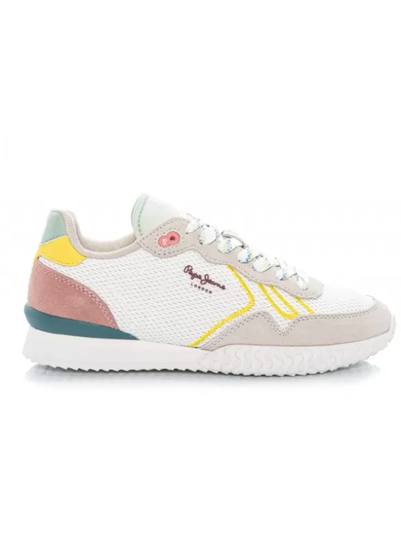 Zapatillas Deportivas*El Rayo Sneakers Holland Mesh W - Pepe Jeans Pls31451 Blanco