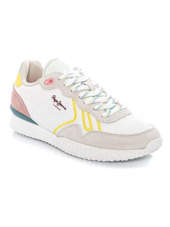 Zapatillas Deportivas*El Rayo Sneakers Holland Mesh W - Pepe Jeans Pls31451 Blanco