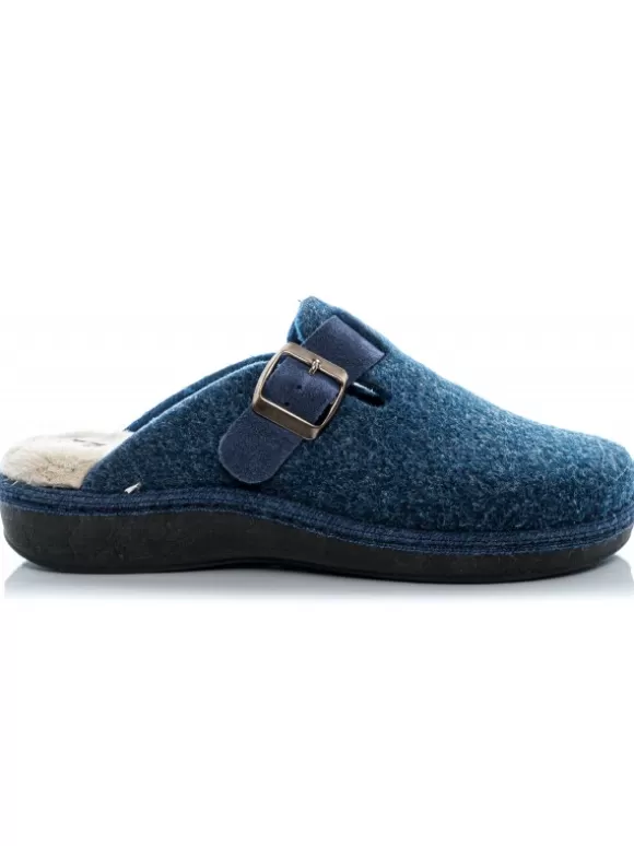 Zapatillas Casa*El Rayo Sv 29L-000 Pantufla Hebilla - Sv 29L-000 Azul