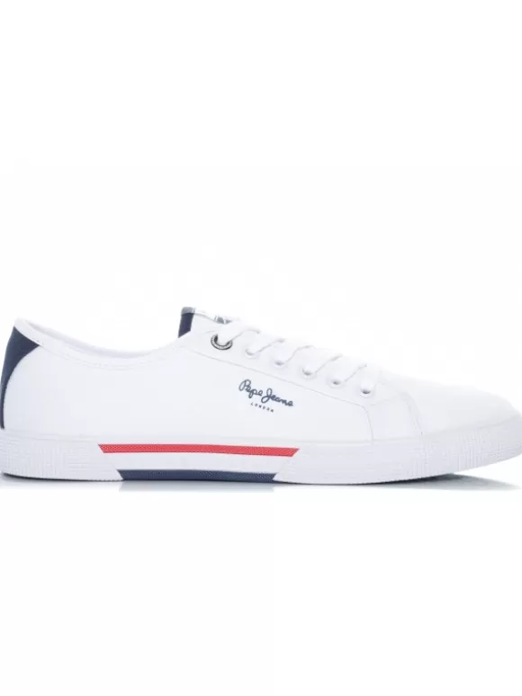 Zapatillas Deportivas*El Rayo Zapatillas Brady Men Basic - Pepe Jeans Pms30816 Blanco