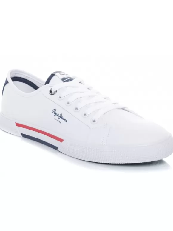 Zapatillas Deportivas*El Rayo Zapatillas Brady Men Basic - Pepe Jeans Pms30816 Blanco