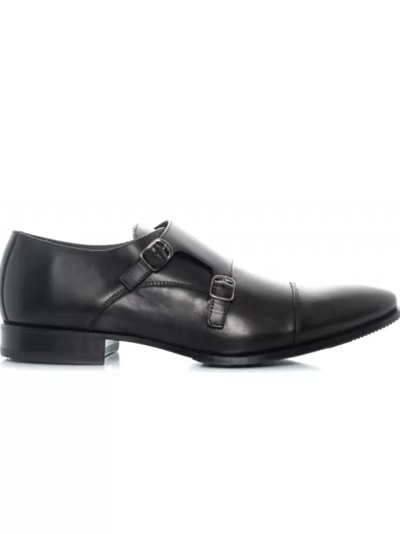 Zapatos De Vestir*El Rayo Zapato 2 Hebillas Monkstrap - Sergio Serrano 5809-M Negro